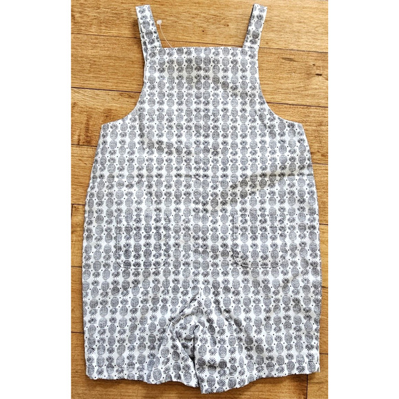 Janie And Jack Baby Boys 12 to 18 Months Pineapple Black & White Romper Summer - Picture 2 of 9